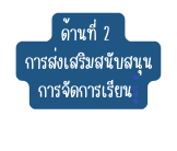 ด านท 2 การส งเสร มสน บสน นการจ ดการเร ยนร